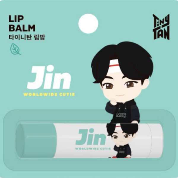 Monami TinyTAN BTS Lip Balm Flavor Moisturizing Lip Care 4g, JIN-Mint