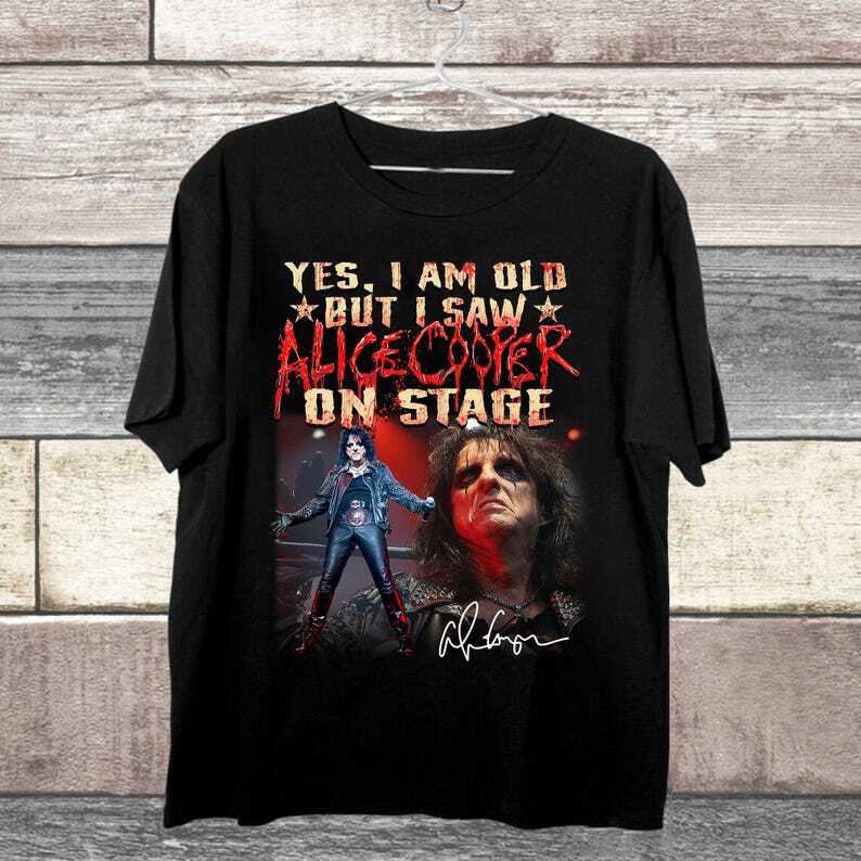 Alice Cooper On Stage Unisex Vintage Shirt Alice Cooper S-5XL Multicolor M