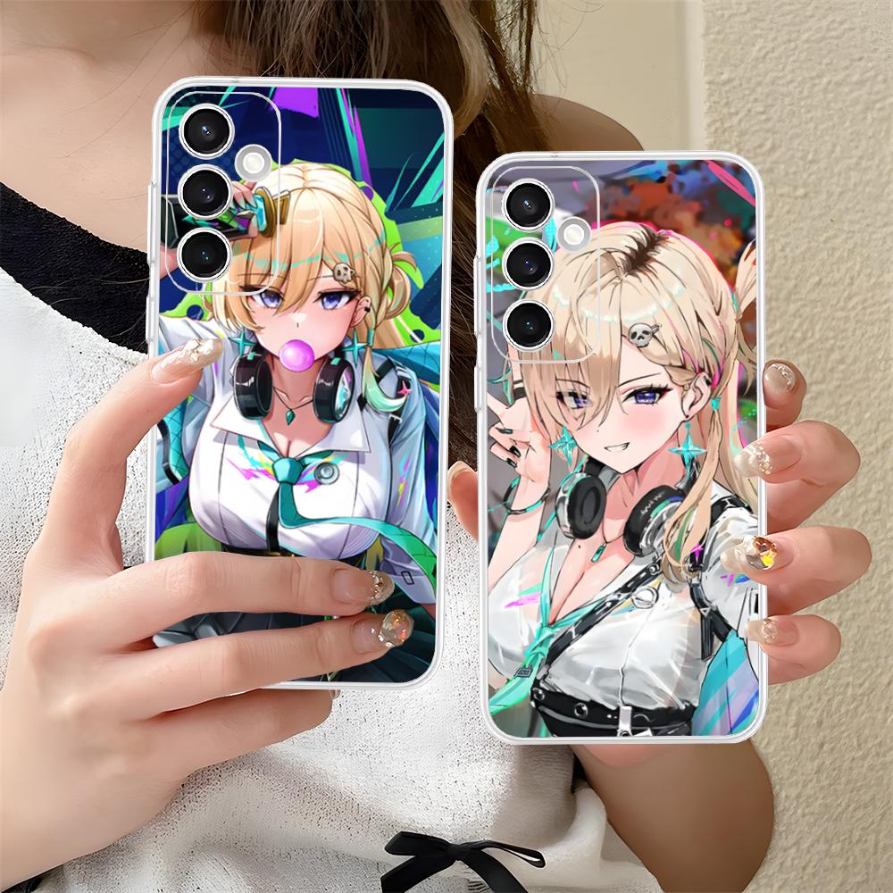 Wuthering Waves Lynae Phone Case for Samsung Galaxy S25 S24 S23 S22 S21Plus FE Ultra Clear Colorful Cover Luxury Cellphones