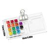 Watercolor Paint Palette Case Multi-compartment Acrylic Tray Travel Watercolor Tray Palette for Traveling Outdoor Home Offices