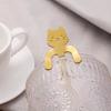 1pc Stainless Steel Creative Cat Shaped Coffee Spoon Teaspoon Children Spoon Cake Stirring Sugar Soup Dessert