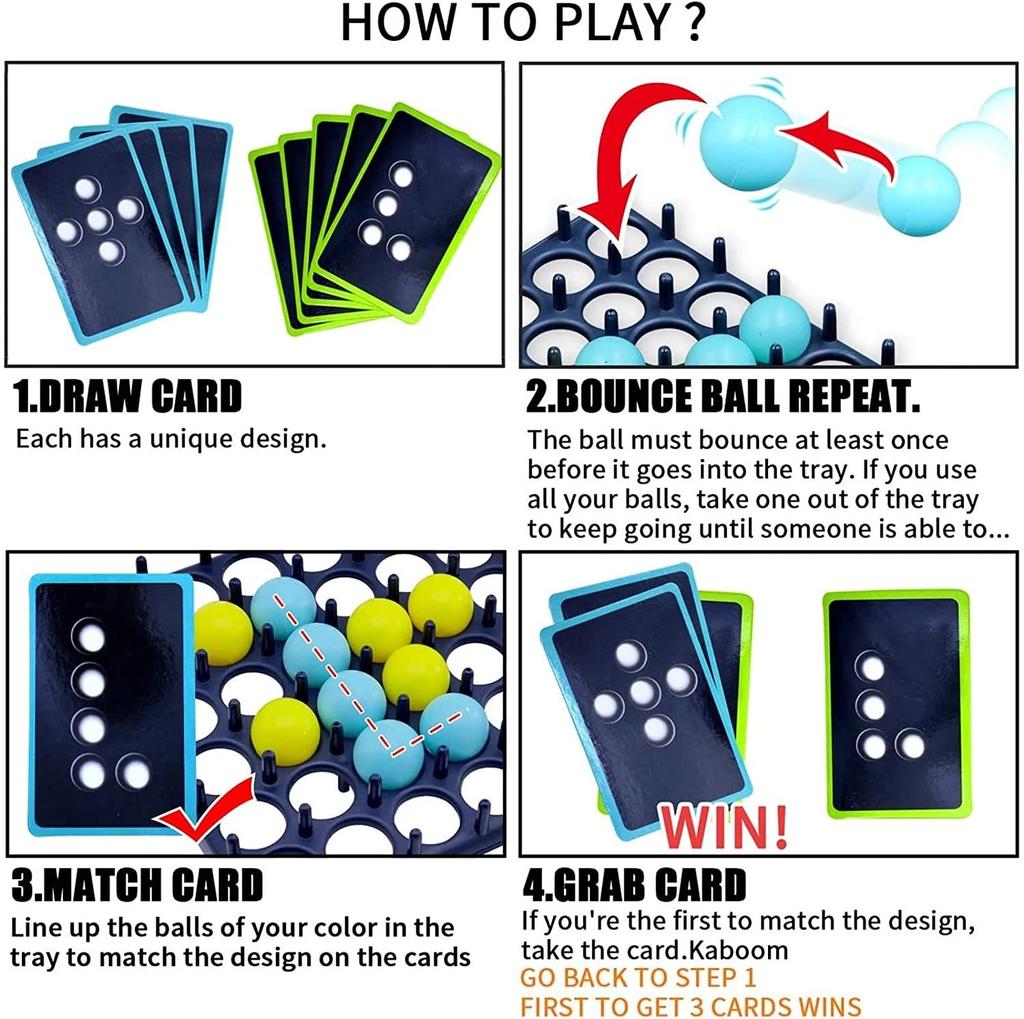 Deskové hry pro děti Odskakující hra Skákací míček Stolní hra Rodinná a párty Stolní odskakující hra Odskokový dárek