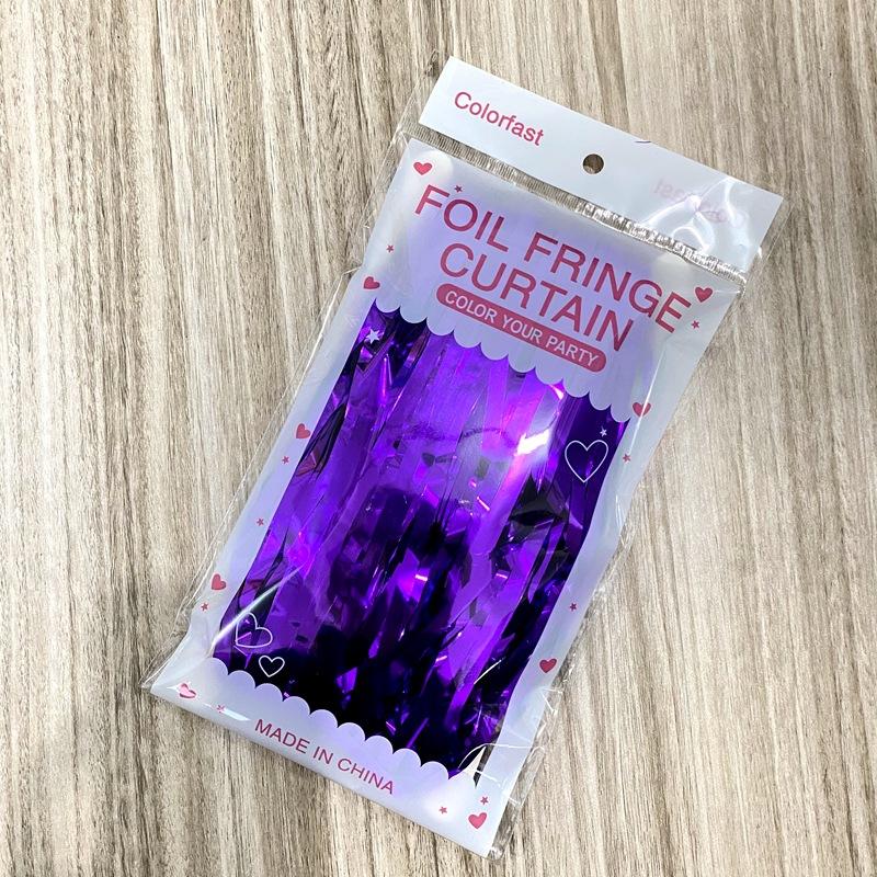 1pc 1mX2m Party Backdrop Metallic Foil Fringe Tinsel Curtain Adult Kids Birthday Party Wedding Decoration Baby Shower Favor