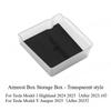 Central Control Storage Box for Tesla Model Y Juniper Model3 Highland ModelYL Organizer Clear Armrest Box Car Center Console