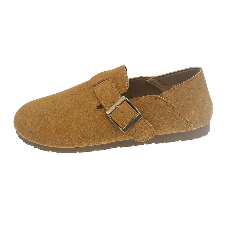 

Классические пробковые тапочки-сабо для женщин и мужчин, мягкие стельки, замшевые сандалии с поддержкой свода стопы, модная пляжная обувь, домашние мюли 40