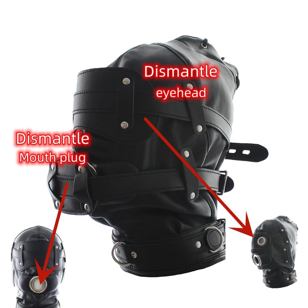 VaHppy Role Play Dog Slave SM BDSM 3 Colours Includes Dildo Gag Sex Toys for Couples Removable Eye and Mouth Cover