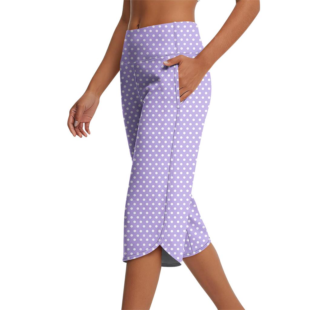 High Waist Yoga Capris for Women with Pockets Straight Leg Casual Athletic Travel 7/8 Length Pants Everyday Workout Bottoms
