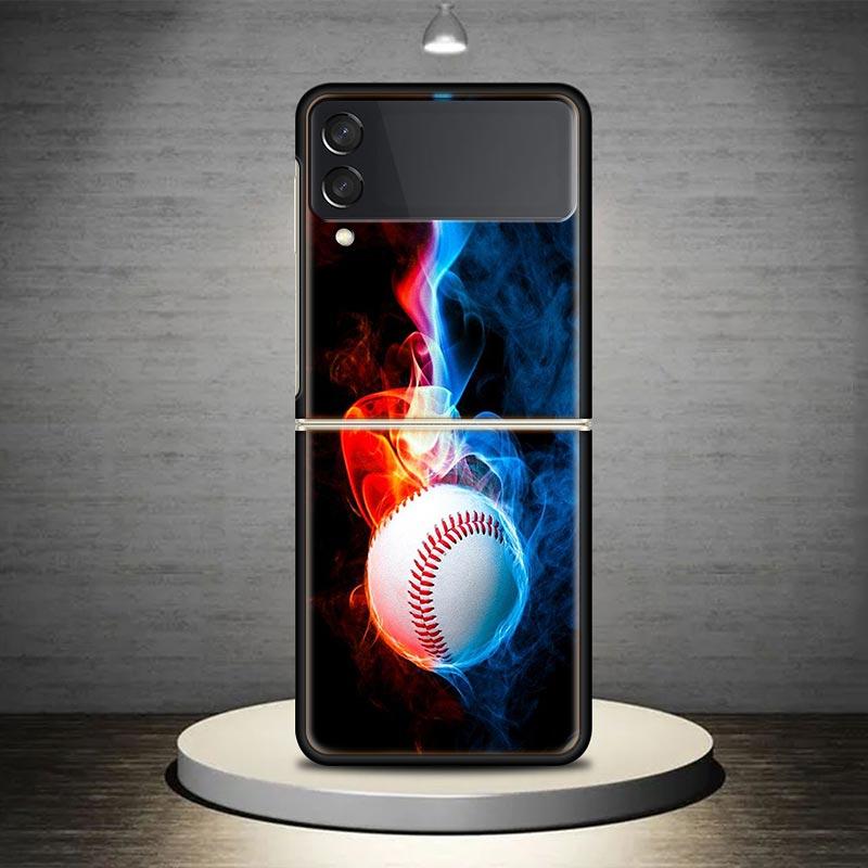 Baseball Sport Phone Case Cover for Samsung Galaxy Z Flip7 Flip6 Flip 7 6 5 4 3 Flip3 Flip4 Flip5 5G Shockproof Fundas Galaxy Z