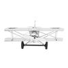 Metal Airplane Decoration Middle Size Iron Airplane Desktop Decoration for Home and Office 7111U-1302 Silver Plated