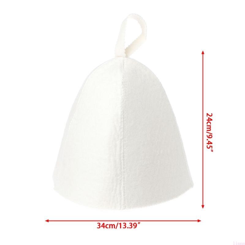 

Wool Felt Sauna Hat Anti Heat Men and Women Valentine s Day Present белый