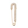 Luxurious Pearl & Rhinestone Alloy Brooch: High-End Fashion Accessory for Sweaters, Scarves, and Waist-Cinching.