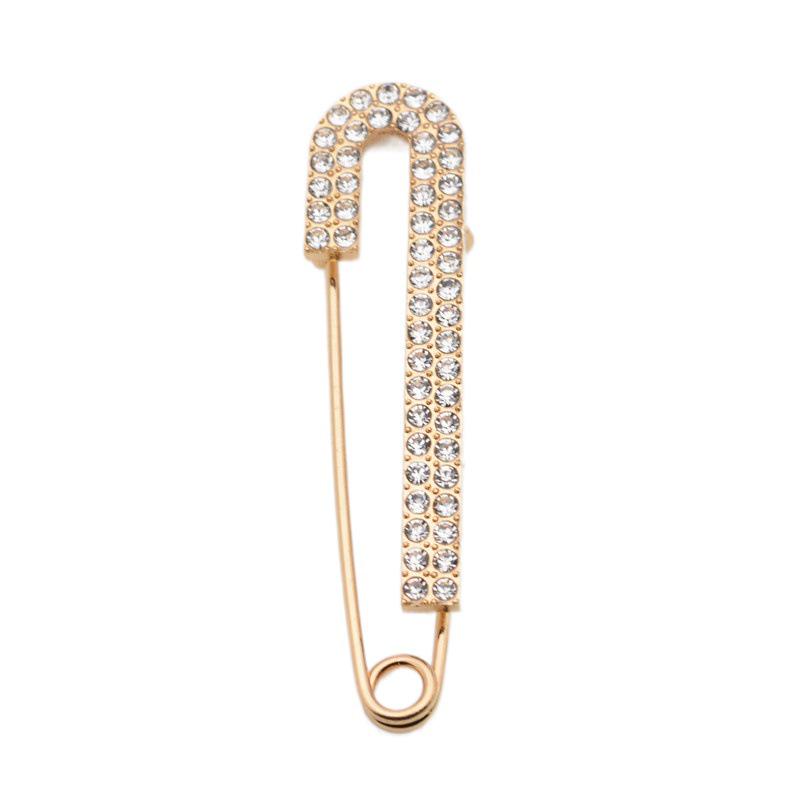 Luxurious Pearl & Rhinestone Alloy Brooch: High-End Fashion Accessory for Sweaters, Scarves, and Waist-Cinching.