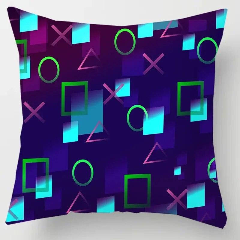 Home Decor TV Game Fan Style Square Pillowcase Cushion Cover Anime New Design Gamer Grip Printed  45x45 Gift for Kids