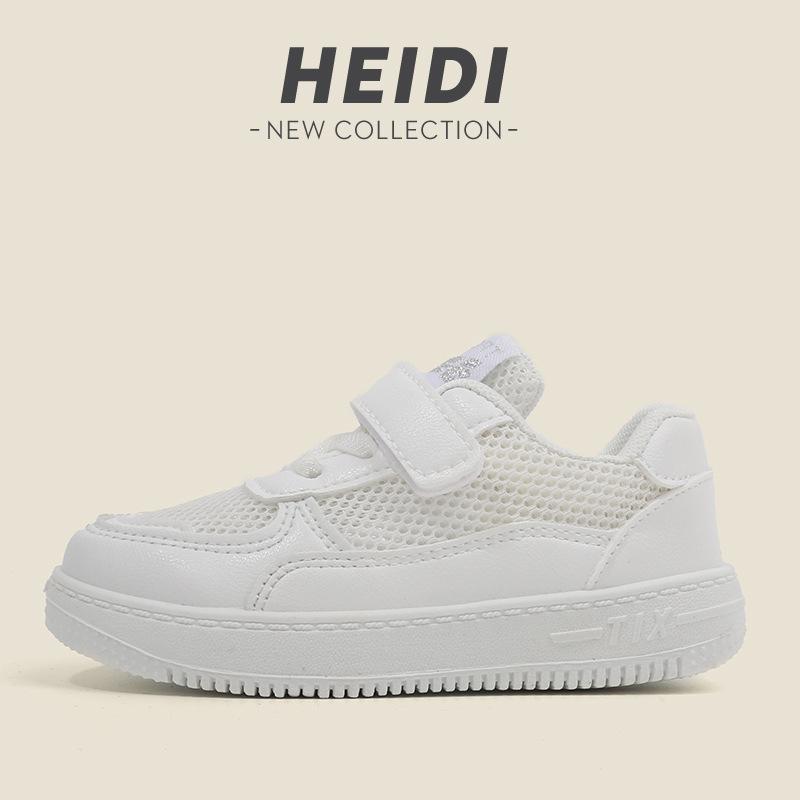 

Children Summer Hollow White Shoes Breathable Mesh Sneakers for Kids Baby Casual Shoes 23 белый