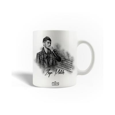 Ceramic Mug - Zayn Malik - Black and White - 30cl - Dishwasher Safe - 9.5 Cm