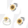Sunflower Copper Ring With Electroplated Finish For Daily Wear And Special Occasions