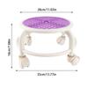Round Rolling Low Stool Comfortable Universal Wheel Movable Mini Stool High Weight Capacity for