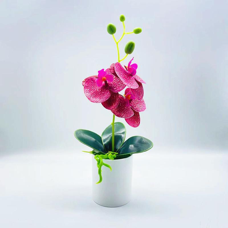 

Faux With Phalaenopsi Lightweight Material For Room Decor Durable Pvc Plastic Purple