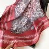 European and American Fashion Versatile Paisley Cashew Small Square Scarf Women's Silk Scarf Versatile Decoration Literary Occupation Flight Attendant