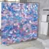 Sparkling Sequin Shower Curtain - Glittery Blue, Purple & Pink, Polyester Bath Curtain, Machine Washable, Perfect Bathroom Decor