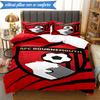 3PCS Afc Crest Bournemouth Printed Soft Bedding Set,Including 1pc Duvet Cover And 2pcs Pillowcases Perfect for Bedroom, Dormitory, Fan gift