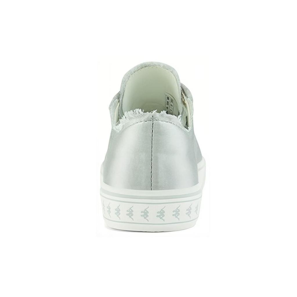 Kappa Synthetic Leather Non-Slip Wear-Resistant Low-Top Skate Shoes Women Sneaker Silver K0B45CC40D-171