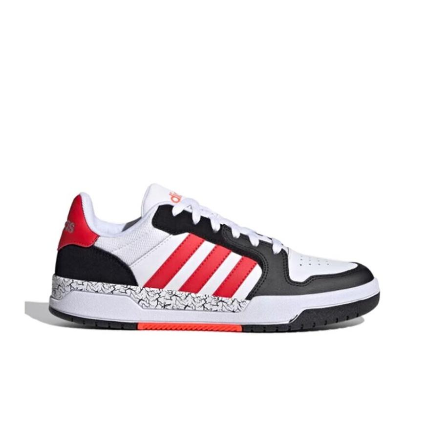 Adidas Neo Entrap Fashion Low-Top Skate Shoes Unisex Sneakers White Red JP9962
