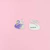 Silver Swan Rocking Horse Pendant DIY Bracelet Accessories