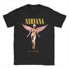Nirvana Rock Band Classic Album Poster Graphic Print Cotton Tshirt Streetwear Hip Hop Fashion Tee Men Women Loose Oversized Top