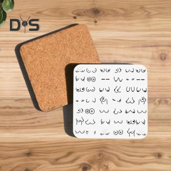 Funny Willy Coaster Humorous Drink Coasters Novelty Prank Gift for Adults Coasters for Game Nights Parties Home Decor