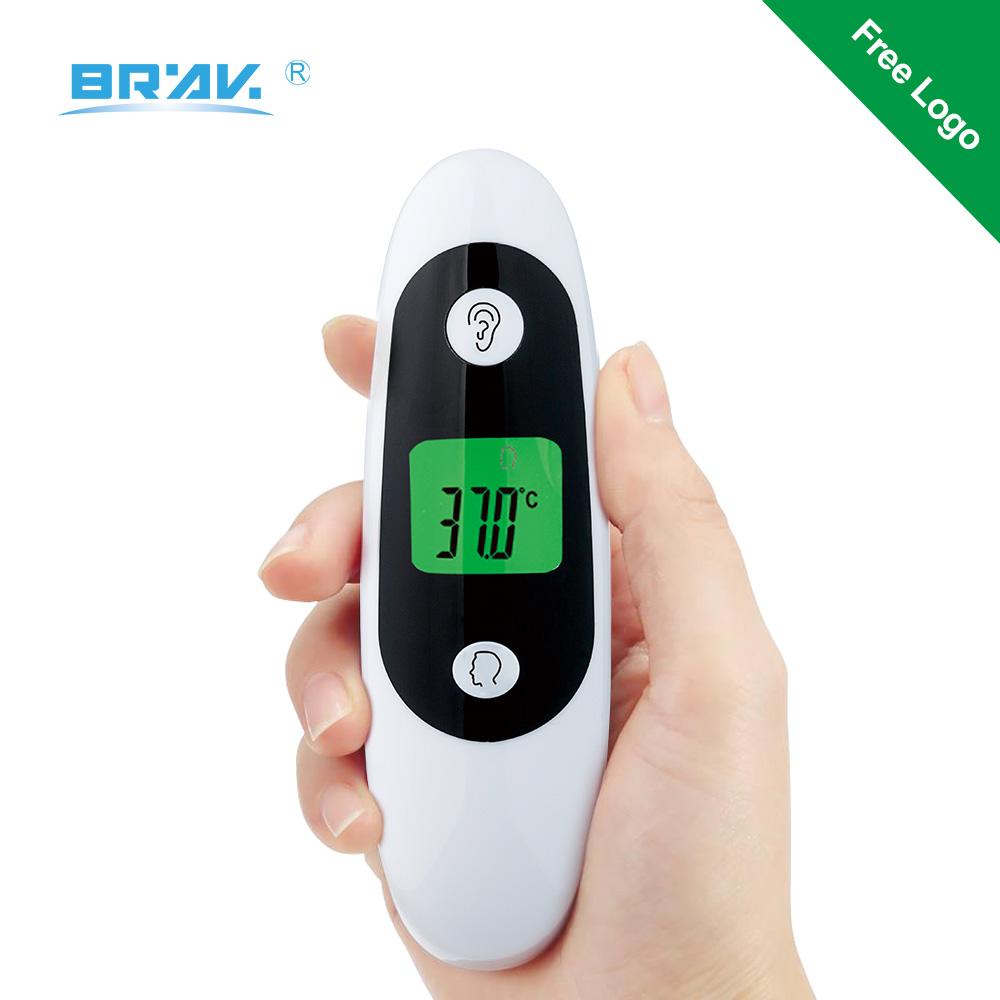 Smart Portable CE ROHS Adult Child Baby Fever Medical Home Digital 2 In 1Forehead Ear IR Infrared Thermometer