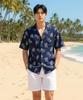 Helingbon Men'S Hawaiian Short Sleeve Shirt Loose Fit Beachwear Top /Nj105M