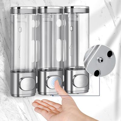 3-in-1-Pumpenspender und Organizer für die Wandmontage im Badezimmer – kann für Shampoo, Spülung, Körperlotion, Duschgel und Badezimmer verwendet werden