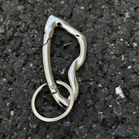 Keychain Hook Durable Spring Movement Handmade Knotted Pendant Handcrafted Rotating Rope Hook Keyring Accessory