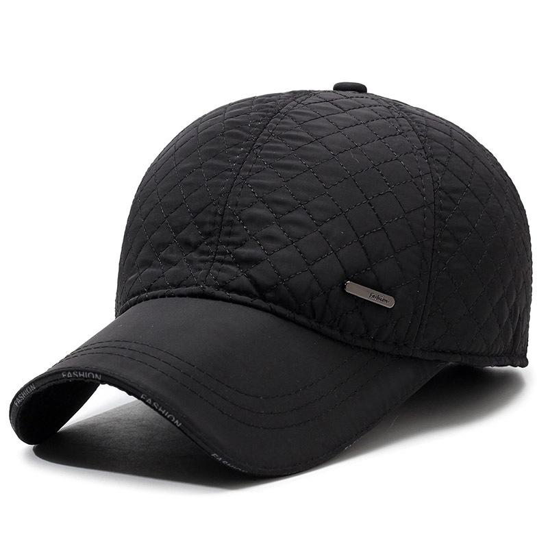 Hat Men's Autumn and Winter Dad Hat Plus Velvet Warm Ear Protection Hat Grandpa Hat Outdoor Plus Velvet Cotton Hat