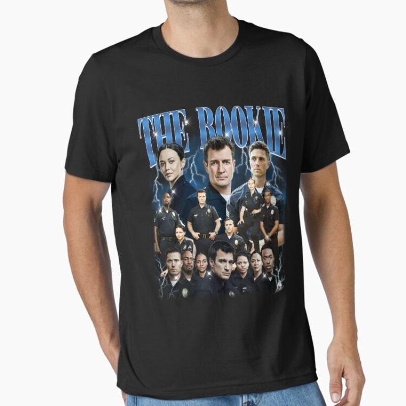TV Drama The Rookie Graphic Cotton Unisex Shirt 2026 Summer New Unisex High Quality Fashion Oversized Y2k Short Sleeve Tshirt