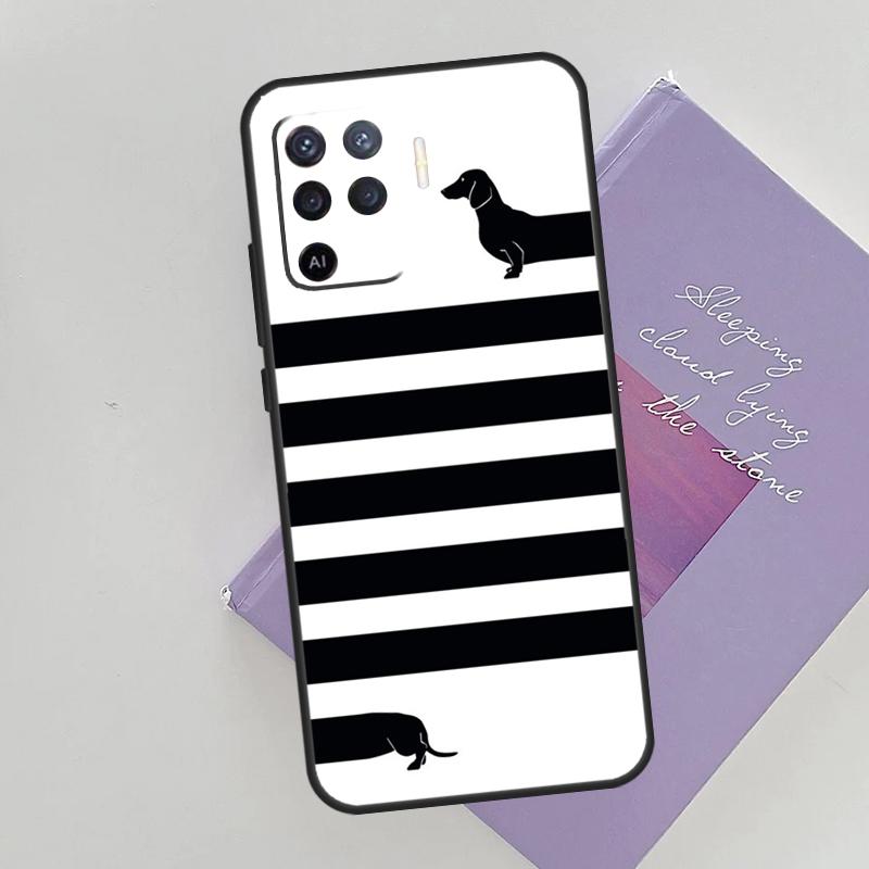Dachshund Sausage Dog Puppy Phone Case For Oppo A74 A53 A54 A94 A15 A16 A17 A52 A72 A76 A96 A57S A58 A78 A98 Back Cover