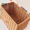 Gift Basket with Swinging Clasp Faux Rattan Woven Basket with Handle Party Favor Storage Basket for Chocolates Candies Wedding Birthday