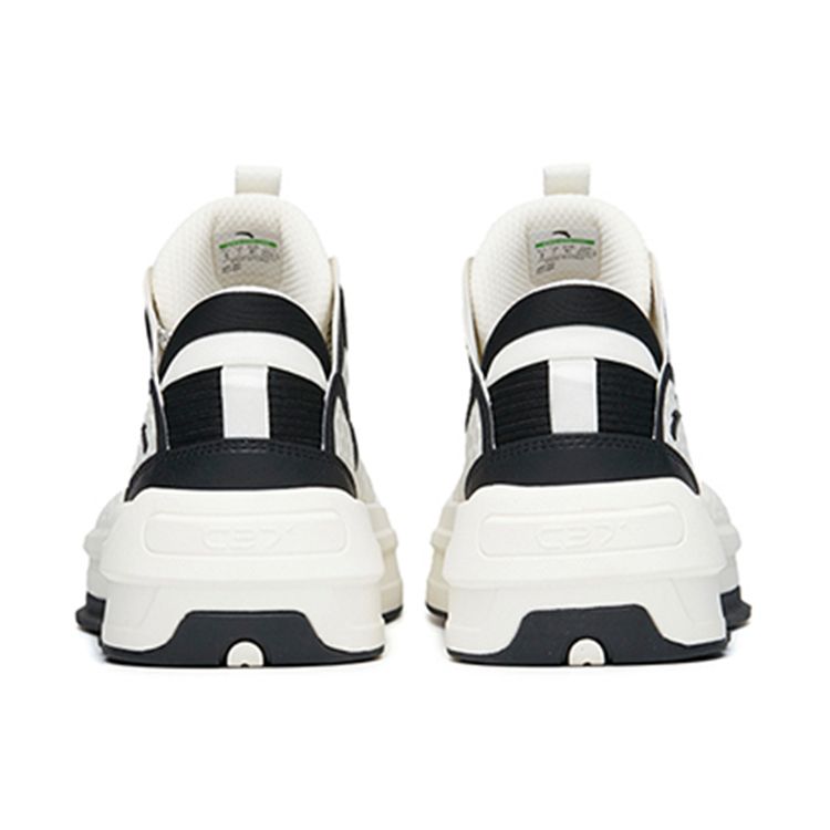 Anta C37 2.0 Comfortable Lightweight Mid-Top Sneakers Men Sneakers White Black 912228082-4