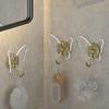 Wall Storage Hook Strong Adhesive Removeable No Mark Left Damage-free Punch-free Anti-slip Moisture-proof Waterproof Organization Hook