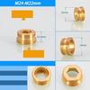 Hongtu M20 M22 M24 a 1/2" 3/4" Connettore Aeratore Rubinetto in Ottone - Filettatura Maschio&Femmina Fine/Grossa | Adattatore Risparmio Idrico per Rubinetto Cucina