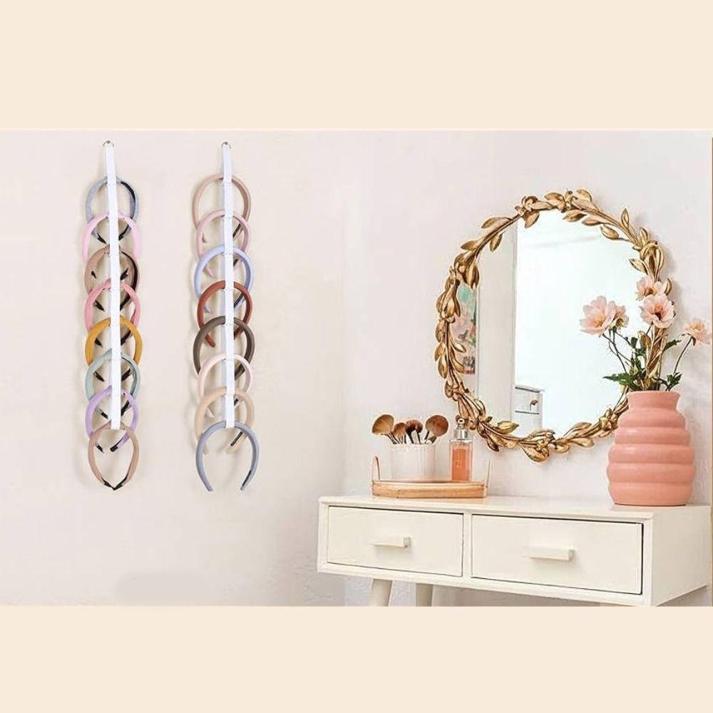 Gift Elastic Headband Holder Universal Wall Mounted Hanging Hairband Storage Large Capacity Hair Hoop Organizer Bedroom Decor