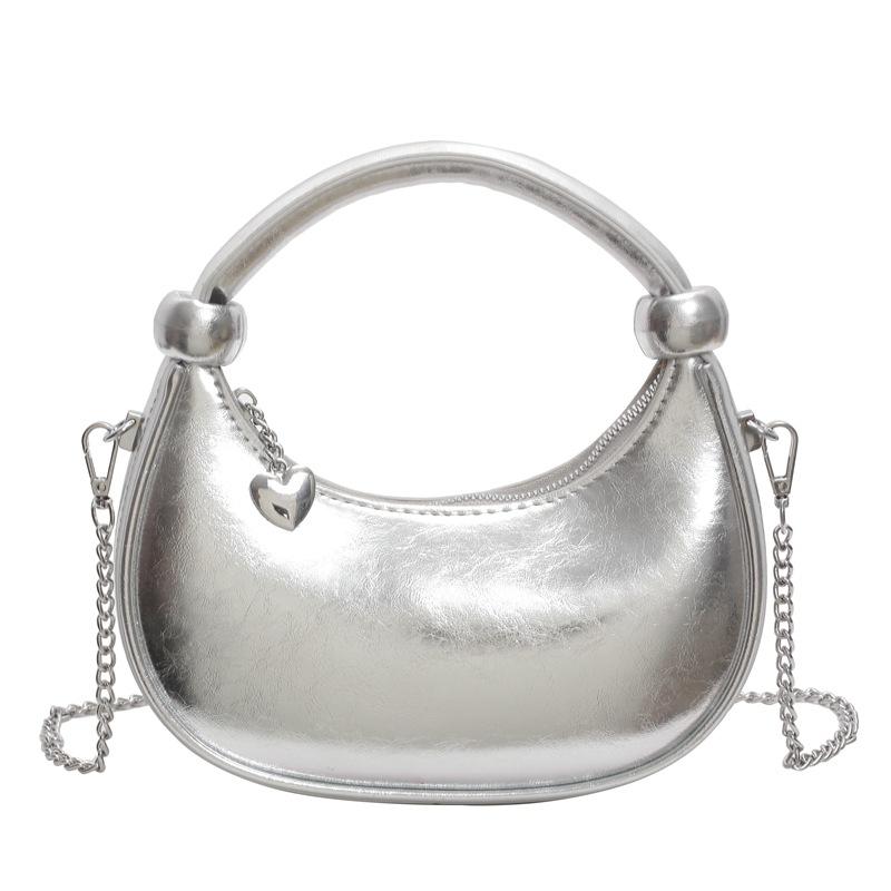 

Модная сумка Женская Новая Повседневная Универсальная Наплечная Сумка-мессенджер серебряный