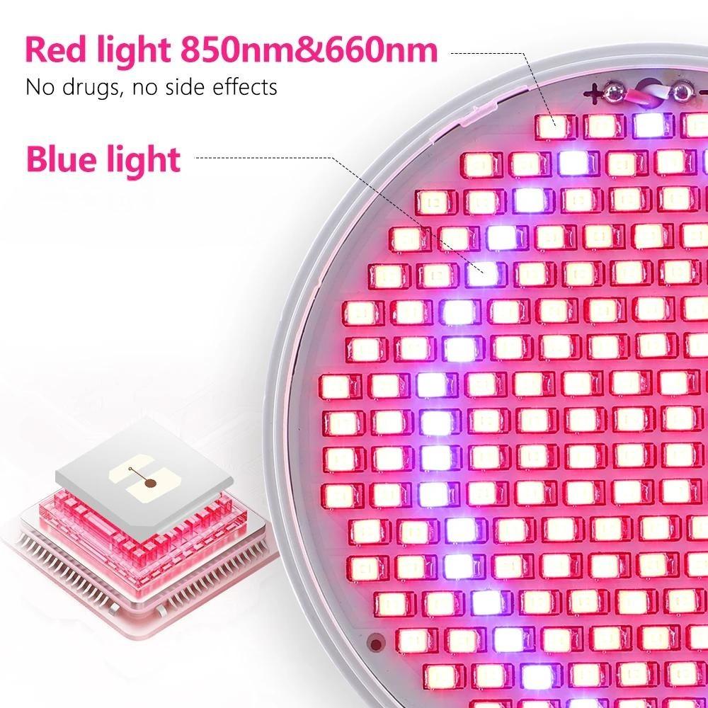 850nm 660nm Anti Aging Red blue LED Light Therapy Bulb With Lamp Clip Red Near Infrared Beauty Full Body Skin Care Pain Relief