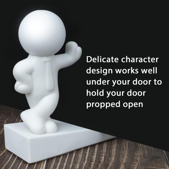 Kreslený Muž Zarážka do Dveří Klín Ochrana Stěny Protiskluzová Větruvzdorná Bez Vrtání Proti Kolizi Koberec Dlaždice Betonová Dřevěná Podlaha Zarážka do Dveří