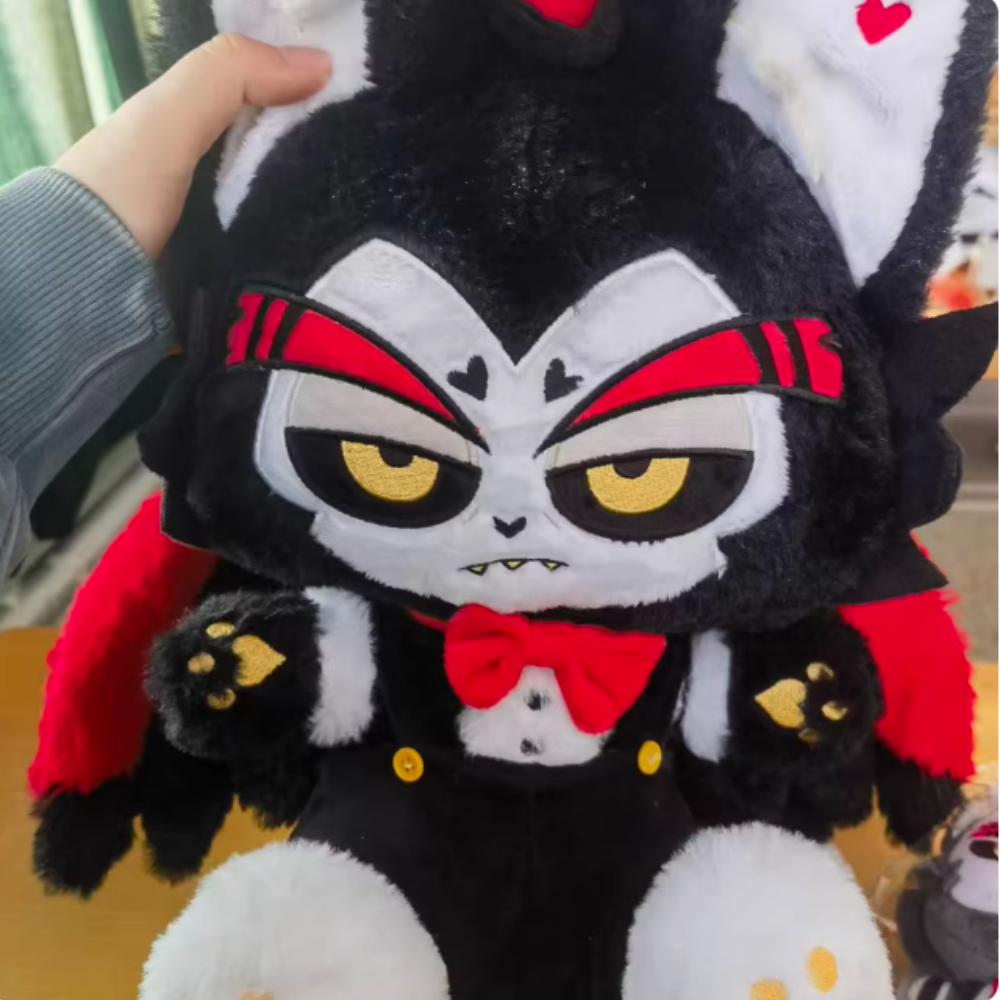 Anime Hazbin Hotel Husk Cosplay Hex Alastor Plüsch Flauschige Baumwollpuppe Schlüsselanhänger Spielzeug Weihnachtsgeschenk