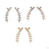 Leaf Earrings Crystals s (in Different Colors)
