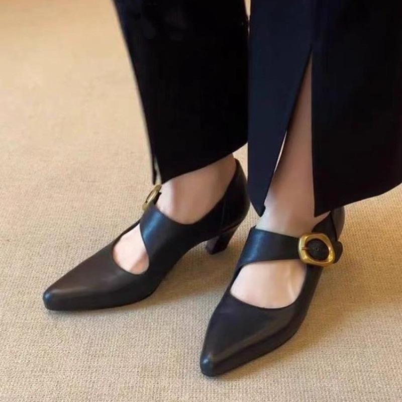 Elegant High Heels Women Shoes Pointed Toe Designer Heeled Sandals Autumn 2025 Fashion Pumps Party Shoes New Dress Mujer Zapatos