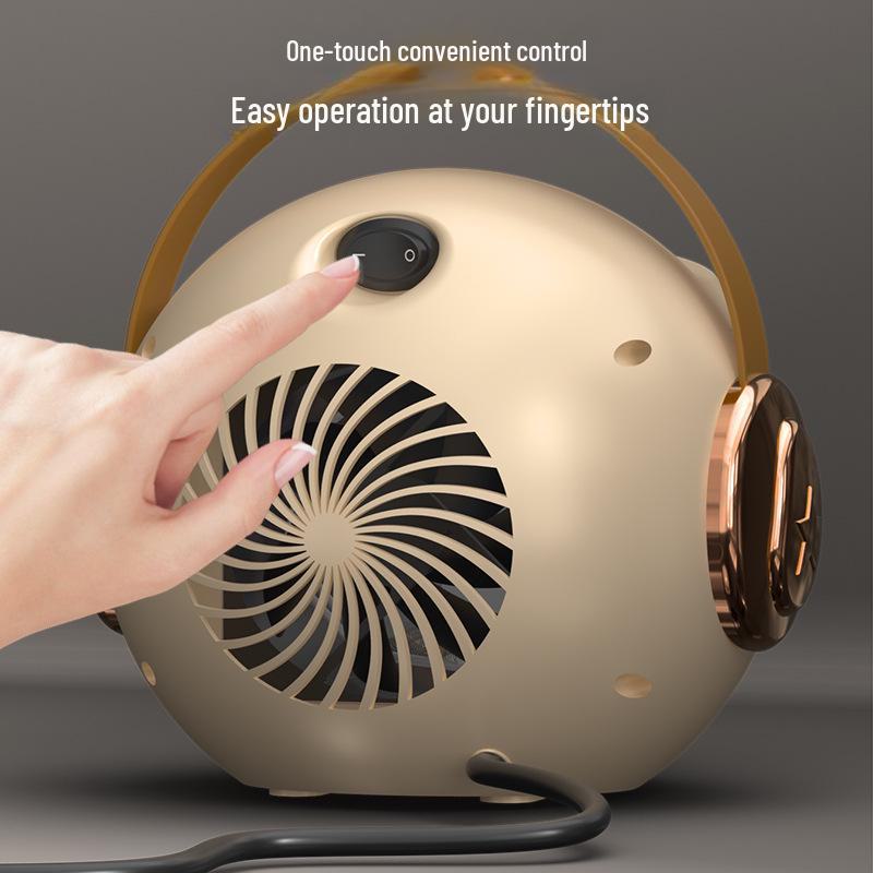 Compact Energy-Saving Electric Heater: Fast-Heating Indoor Fan for Efficient Warmth.