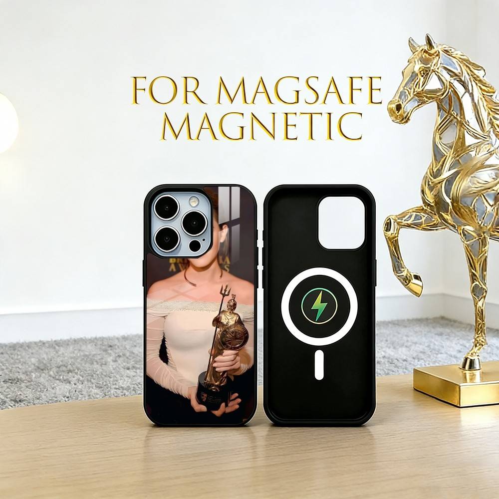 Emma Watson Phone Case For iPhone17,16,15,14,13,12,11 Plus,Pro Magnetic For Magsafe Wireless Charging